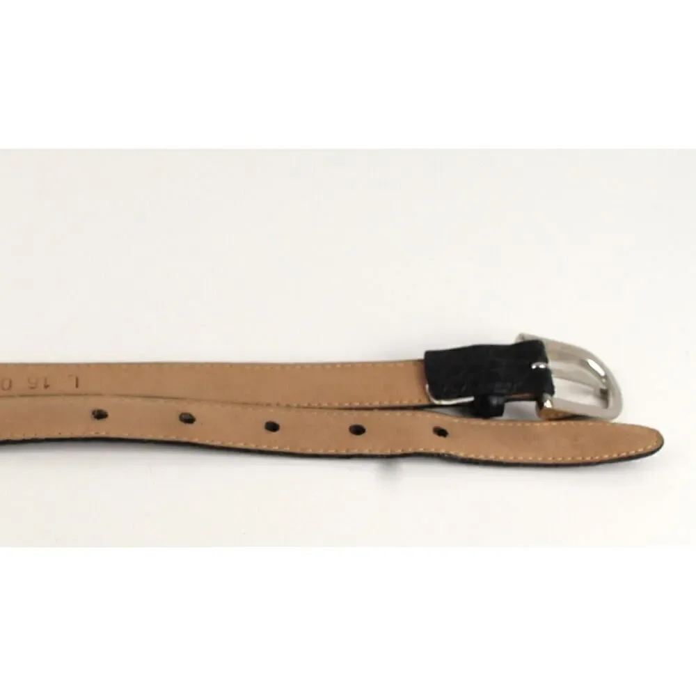 Eddie Bauer PATENT BLACK REAL LEATHER 3/4
